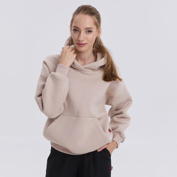 Худі унісекс oversize бежеве 712-454-842 фото
